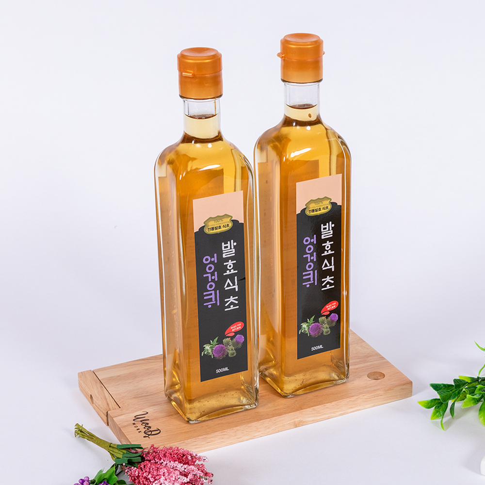 국내산 엉겅퀴로 만든 엉겅퀴 수제 발효식초 500ml  5년이상숙성