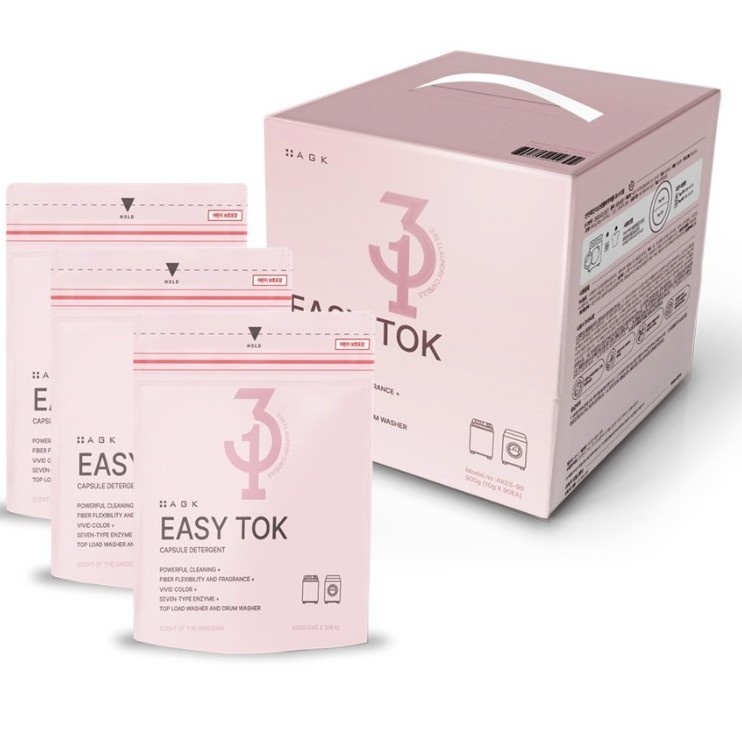 AGK이지톡 캡슐세제 10g 90캡슐