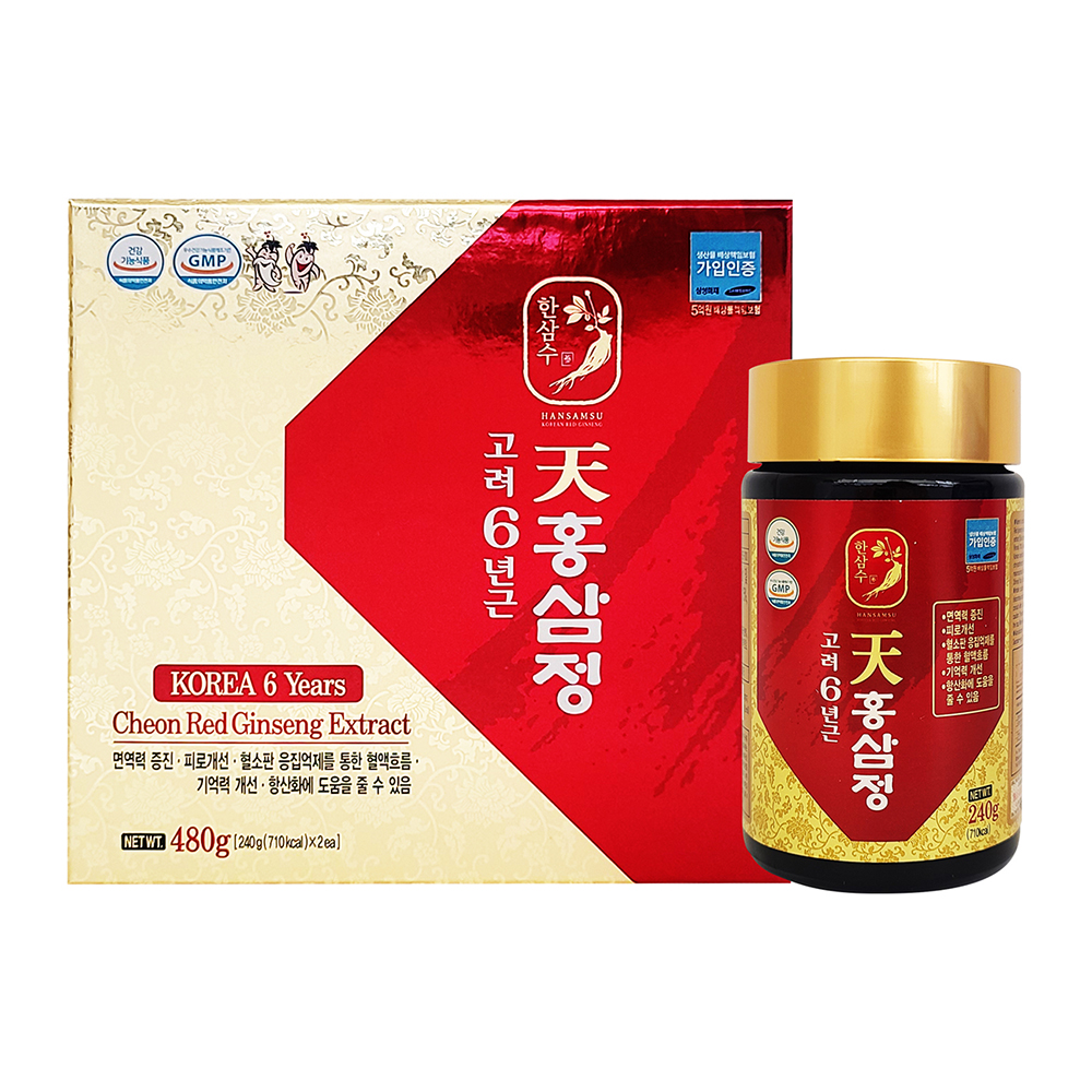 한삼수 고려6년근 천홍삼정 240g x 2병