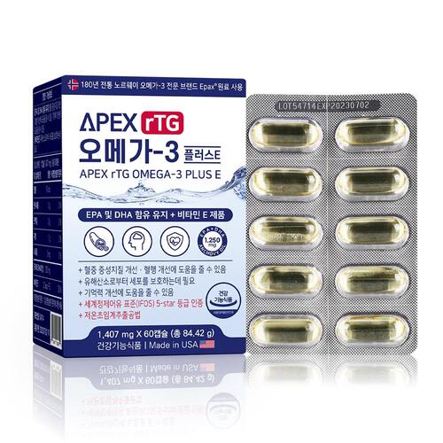 에버그린 APEX 알티지 오메가 1407mg x 60캡슐