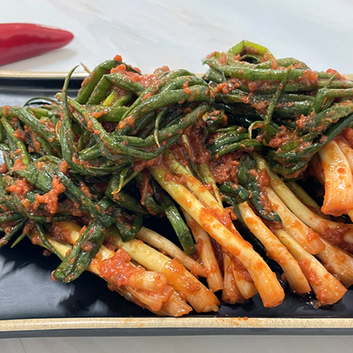 건채담 맛갈지게 허벌나게 매운 파김치 1kg